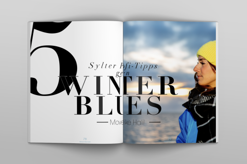 JUST SYLT Ausgabe Nummer 3 Artikel Move it like Hali Fünf Sylter Profi-Tipps gegen Winter-Blues Halima Elkasmi Personal Trainerin 1 von 8