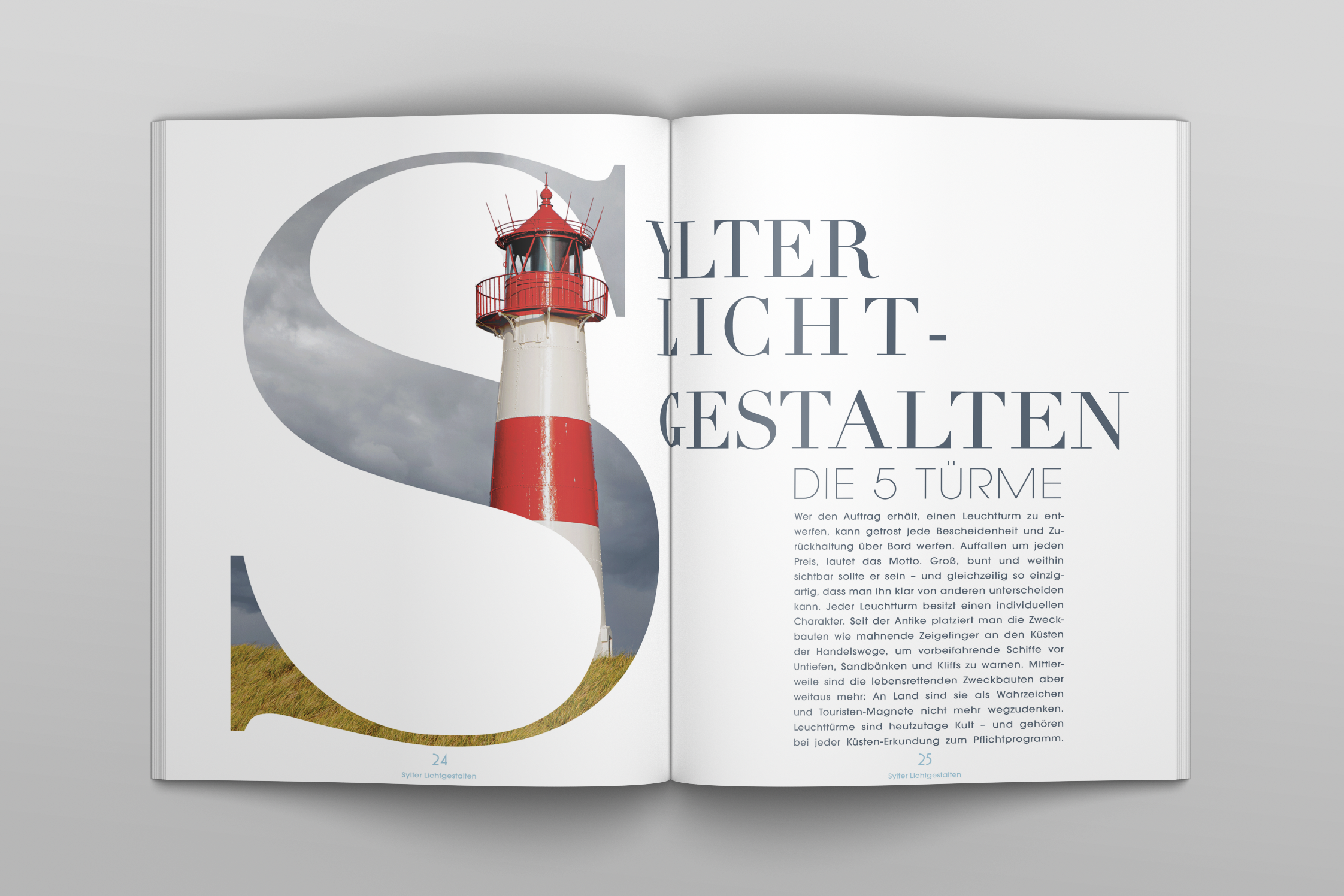 JUST SYLT Ausgabe Nummer 3 Artikel Sylter Lichtgestalten Die fünf Türme Leuchtturm List Ost Wolfgang Stöck Wasserstraßen und Schifffahrtsamt Teil 1 von 12